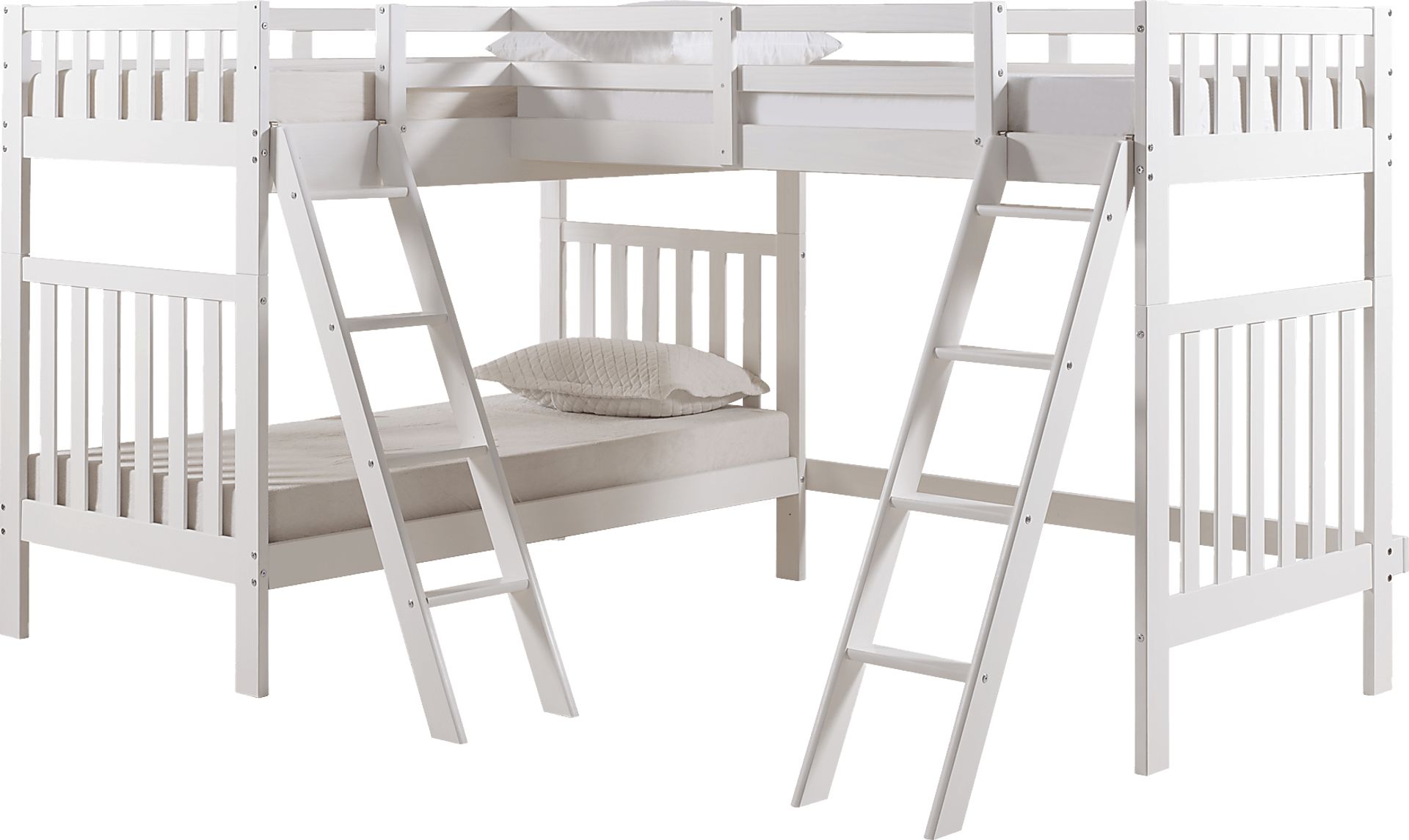 Kids Berelet White Twin/Twin/Twin Bunk Bed - Image 1