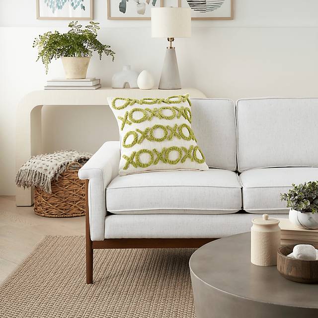 Kids Besos Lane Green Throw Pillow - Thumbnail - Image 3