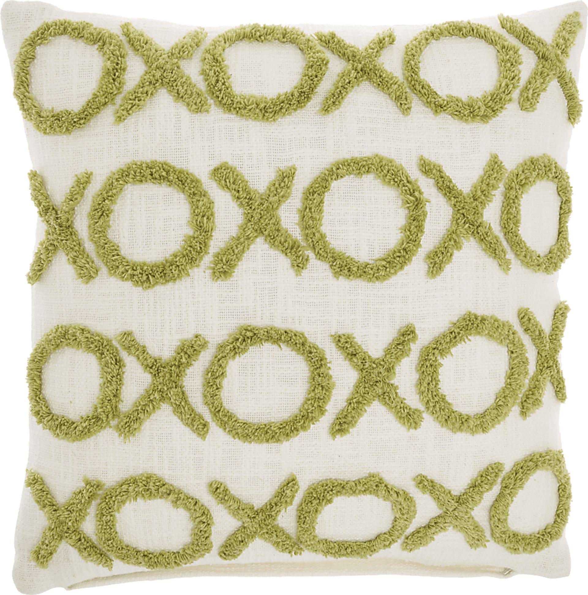 Kids Besos Lane Green Throw Pillow - Image 1