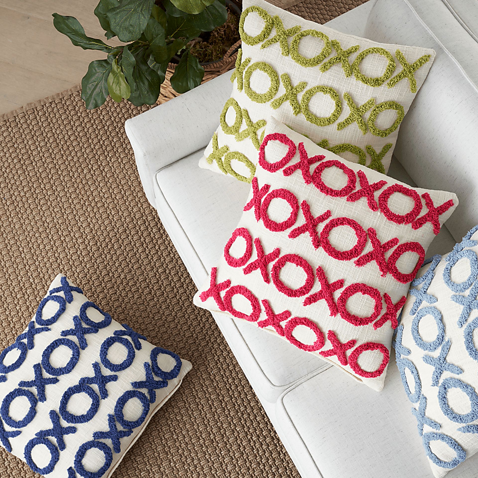 Kids Besos Lane Light Blue Throw Pillow - Image 5