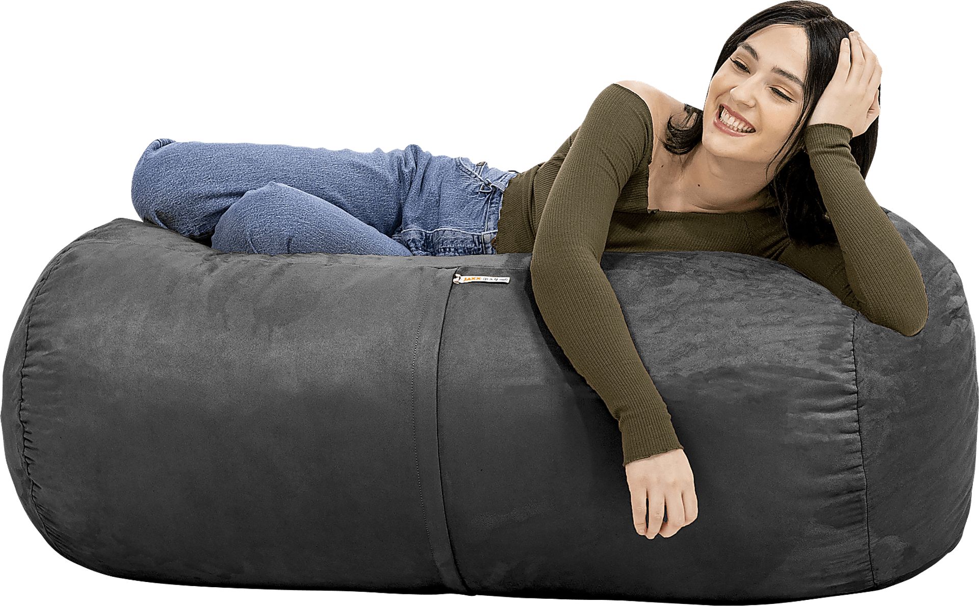 Kids Bexley Black Bean Bag Chair - Image 7