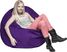 Kids Bexley Purple Bean Bag Chair