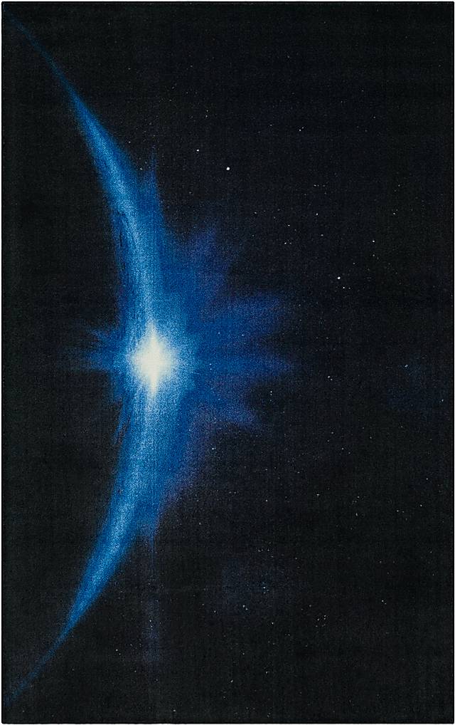 Kids Beyond Stars Blue 5' x 8' Rug - Thumbnail - Image 1