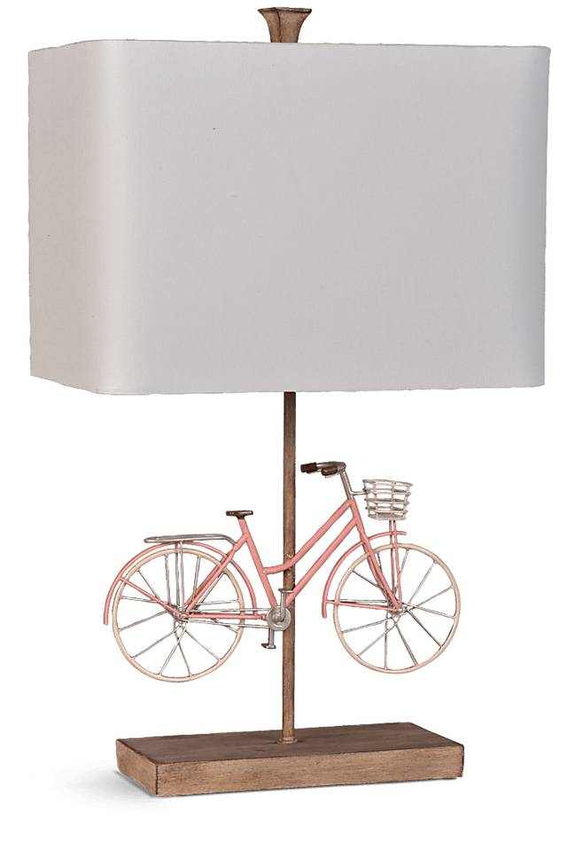 Kids Bicycle Ride Pink Lamp - Thumbnail - Image 1