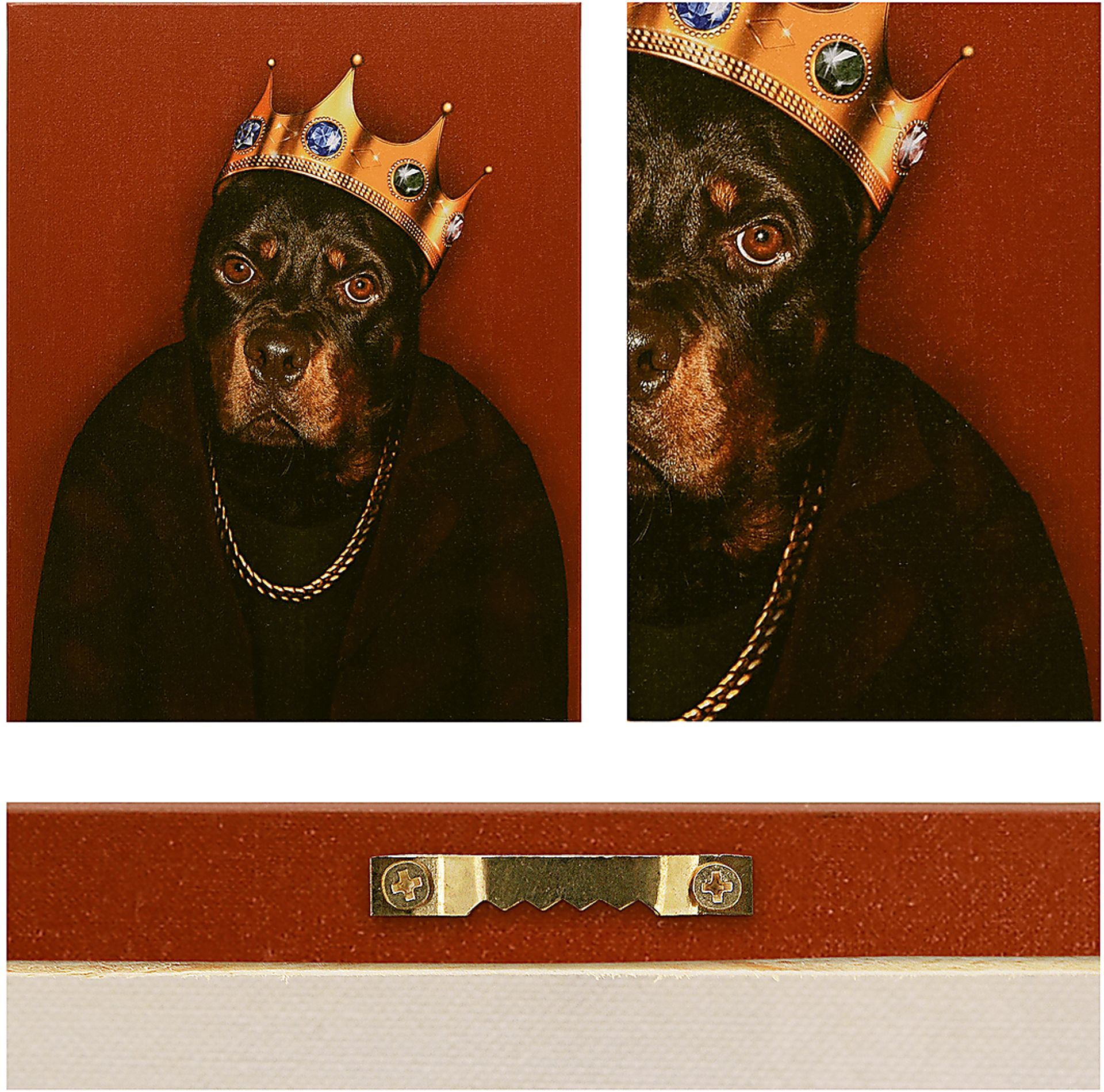Kids Big Bark King Red Wall Art - Image 3