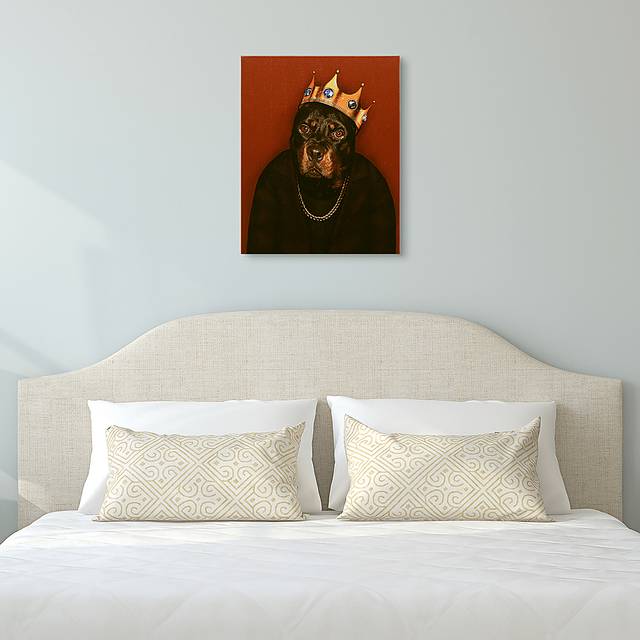 Kids Big Bark King Red Wall Art - Thumbnail - Image 4