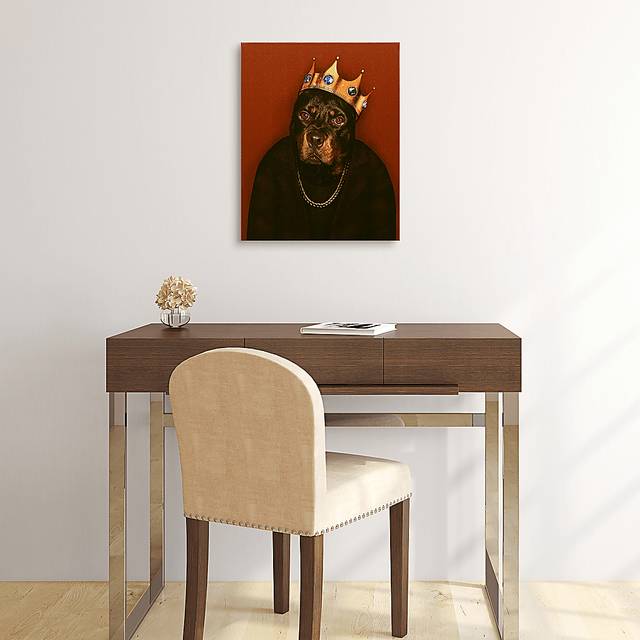 Kids Big Bark King Red Wall Art - Thumbnail - Image 5