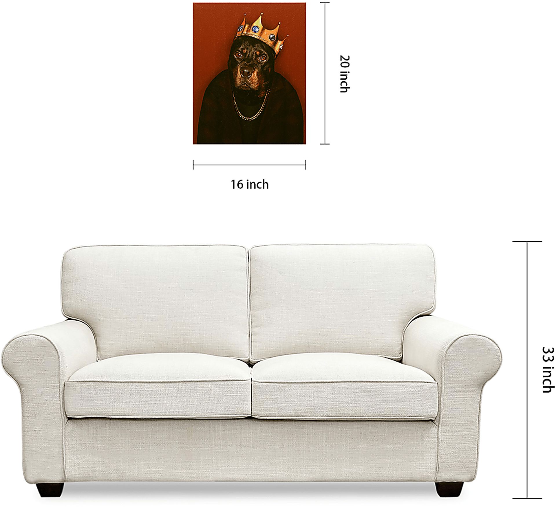Kids Big Bark King Red Wall Art - Image 9