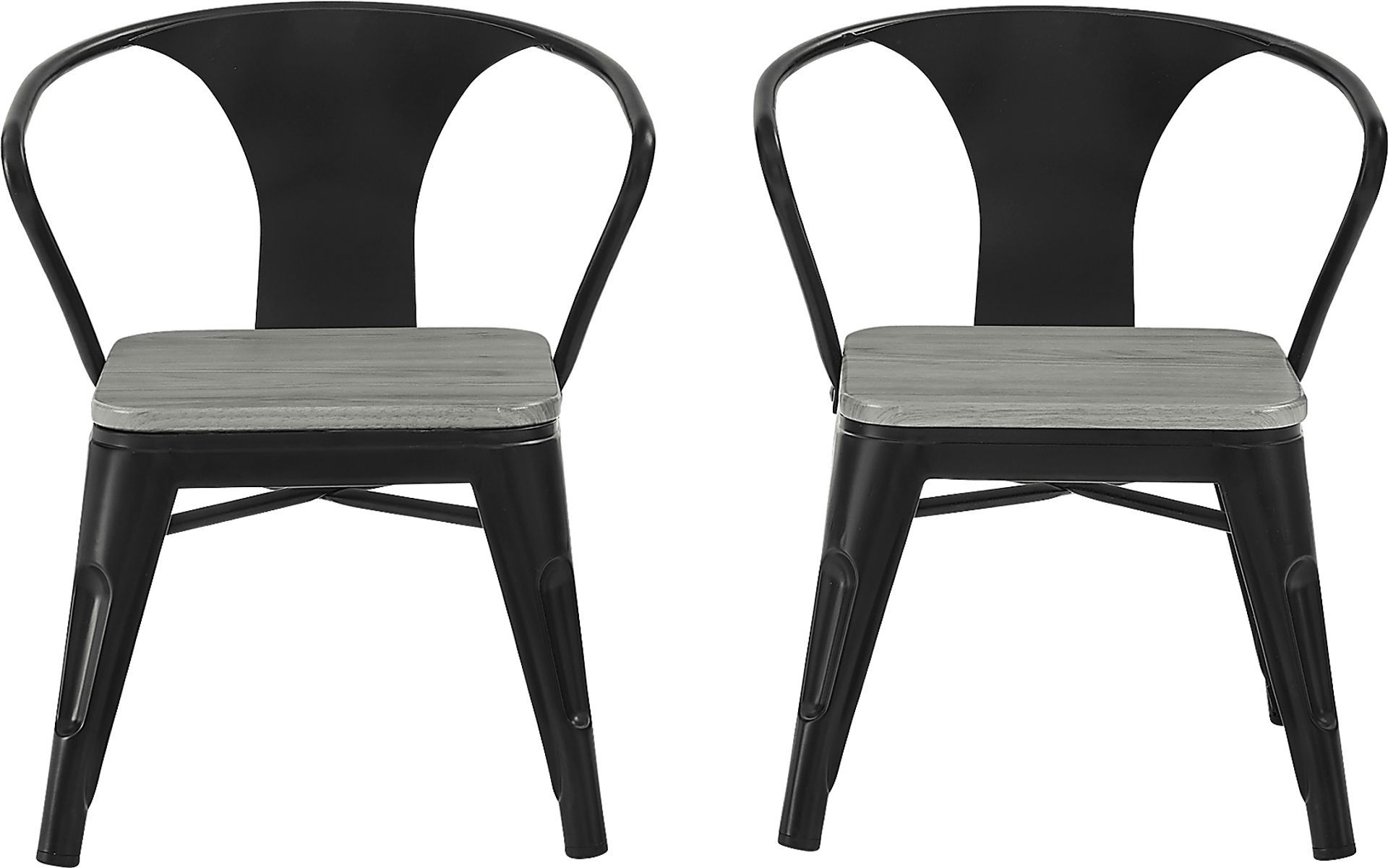 Kids Bilsai Black Chair, Set of 2 - Image 3