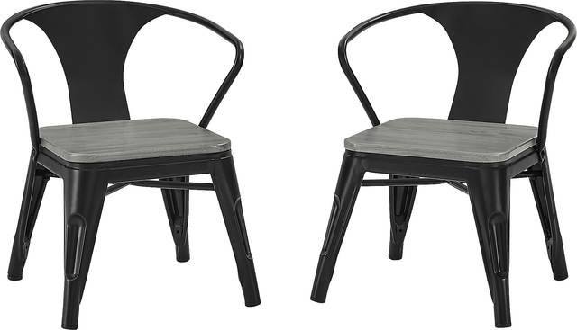 Kids Bilsai Black Chair, Set of 2 - Thumbnail - Image 1