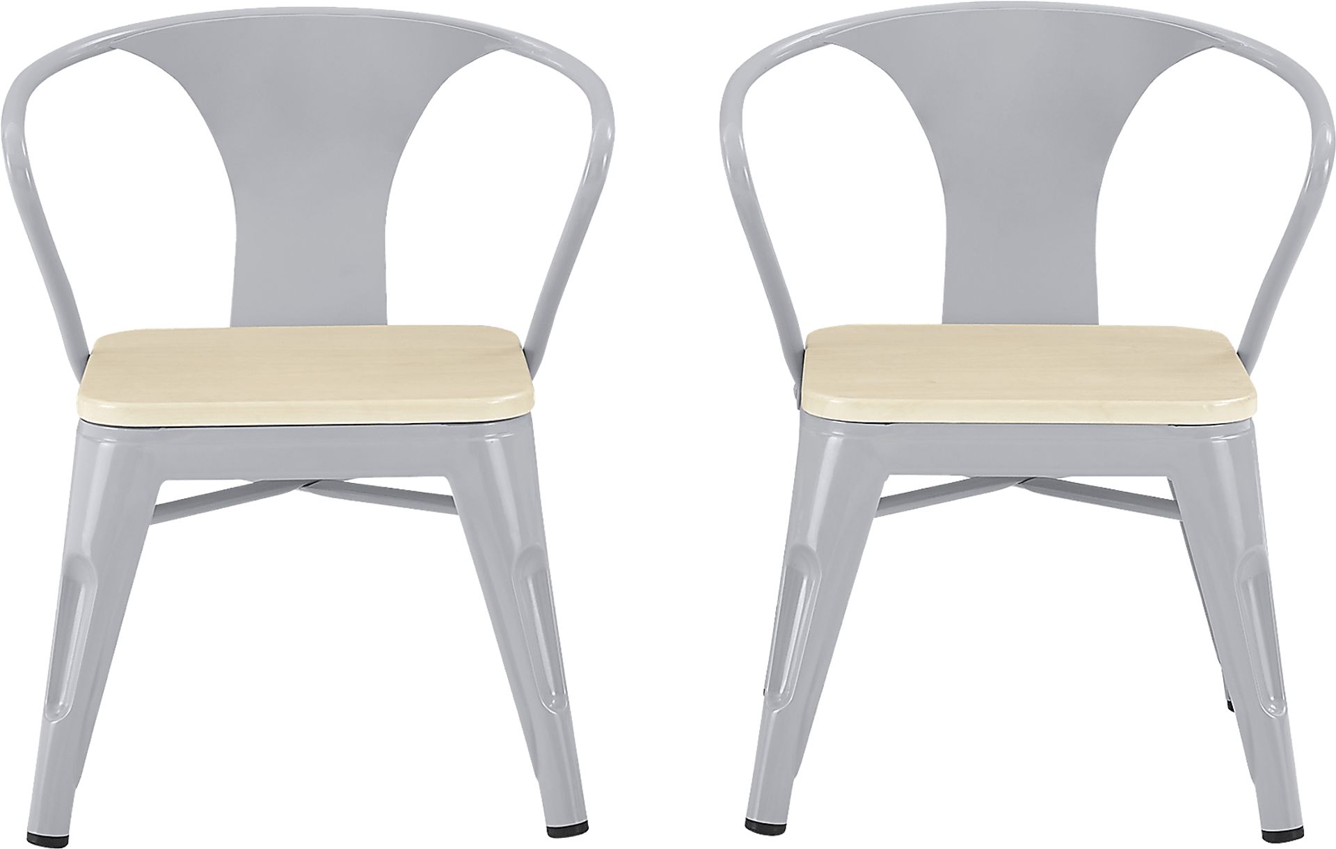 Kids Bilsai Gray Chair, Set of 2 - Image 3