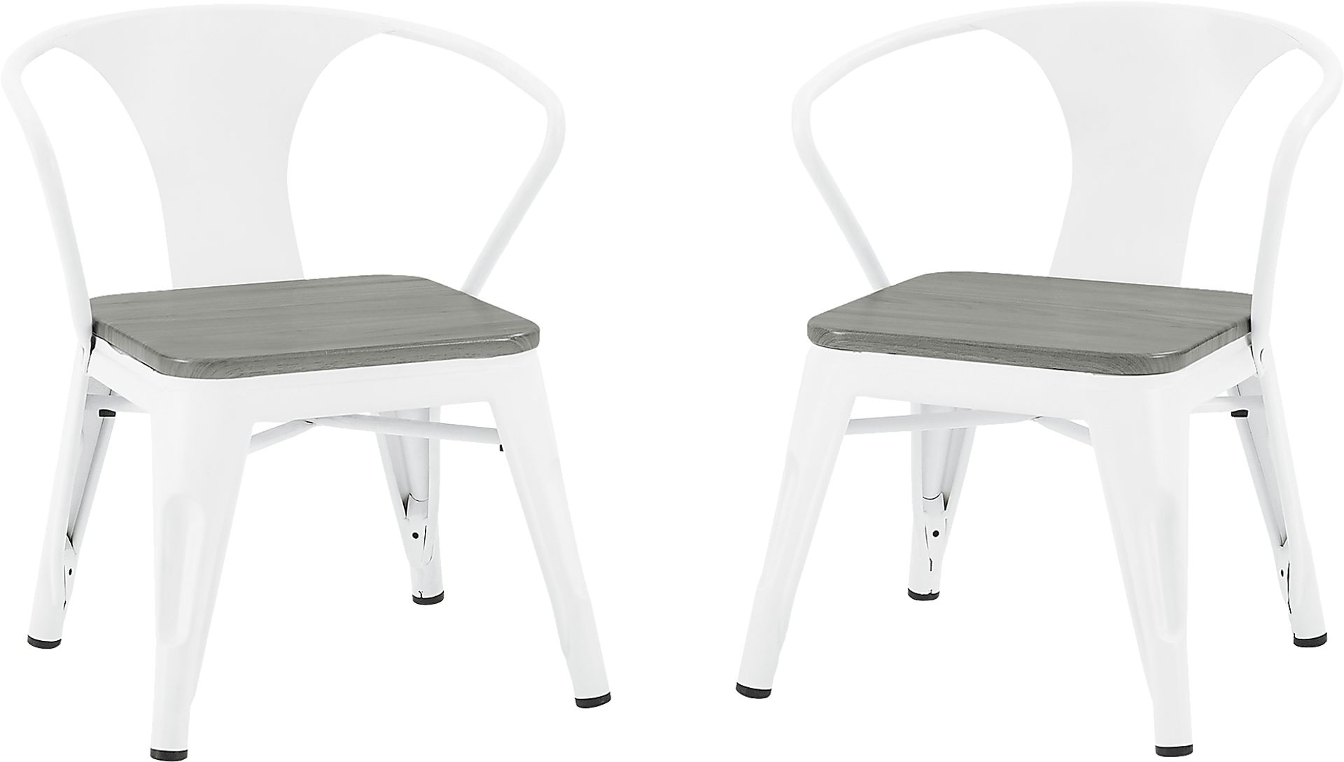 Kids Bilsai White Chair, Set of 2 - Image 1