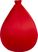 Kids Birthday Balloon Red Bean Bag Chair
