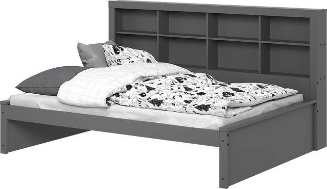 Kids Biserka I Dark Gray Full Day Bed with Bookcase - Thumbnail - Image 7