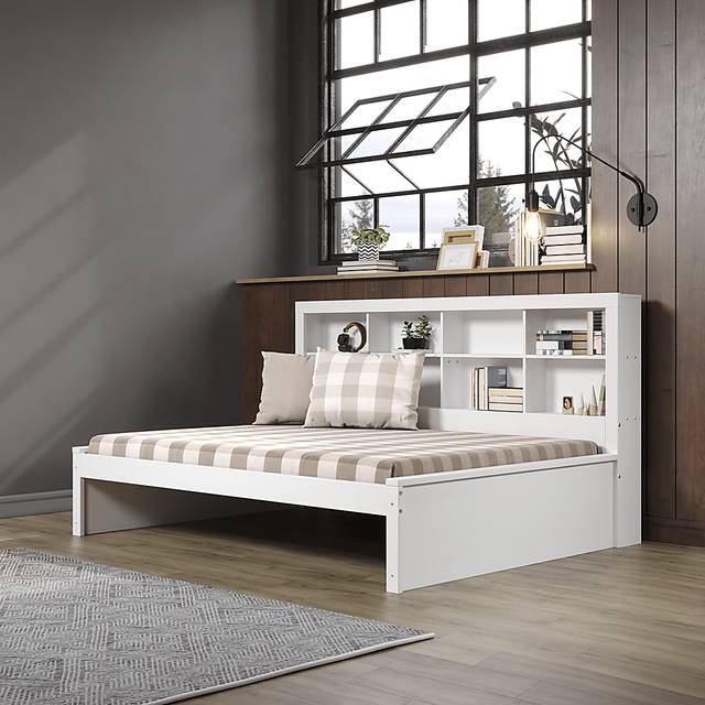 Kids Biserka I White Full Day Bed with Bookcase - Thumbnail - Image 4