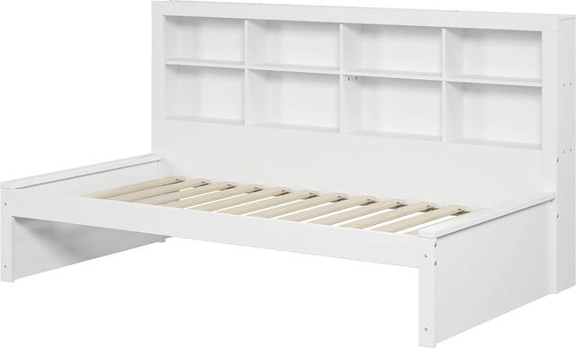 Kids Biserka I White Twin Day Bed with Bookcase - Thumbnail - Image 6