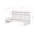 Kids Biserka I White Twin Day Bed with Bookcase