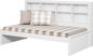 Kids Biserka I White Twin Day Bed with Bookcase