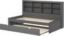 Kids Biserka II Dark Gray Twin Day Bed with Bookcase & Trundle