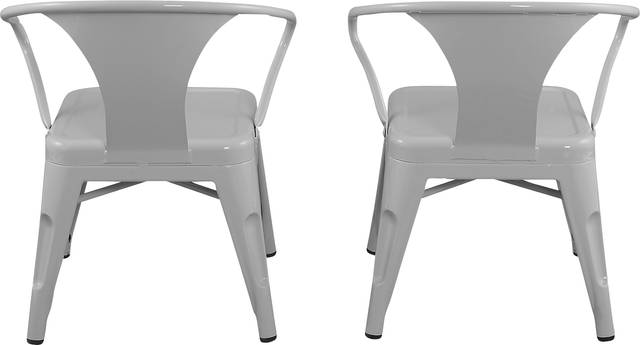 Kids Bixy Gray Chair, Set of 2 - Thumbnail - Image 2
