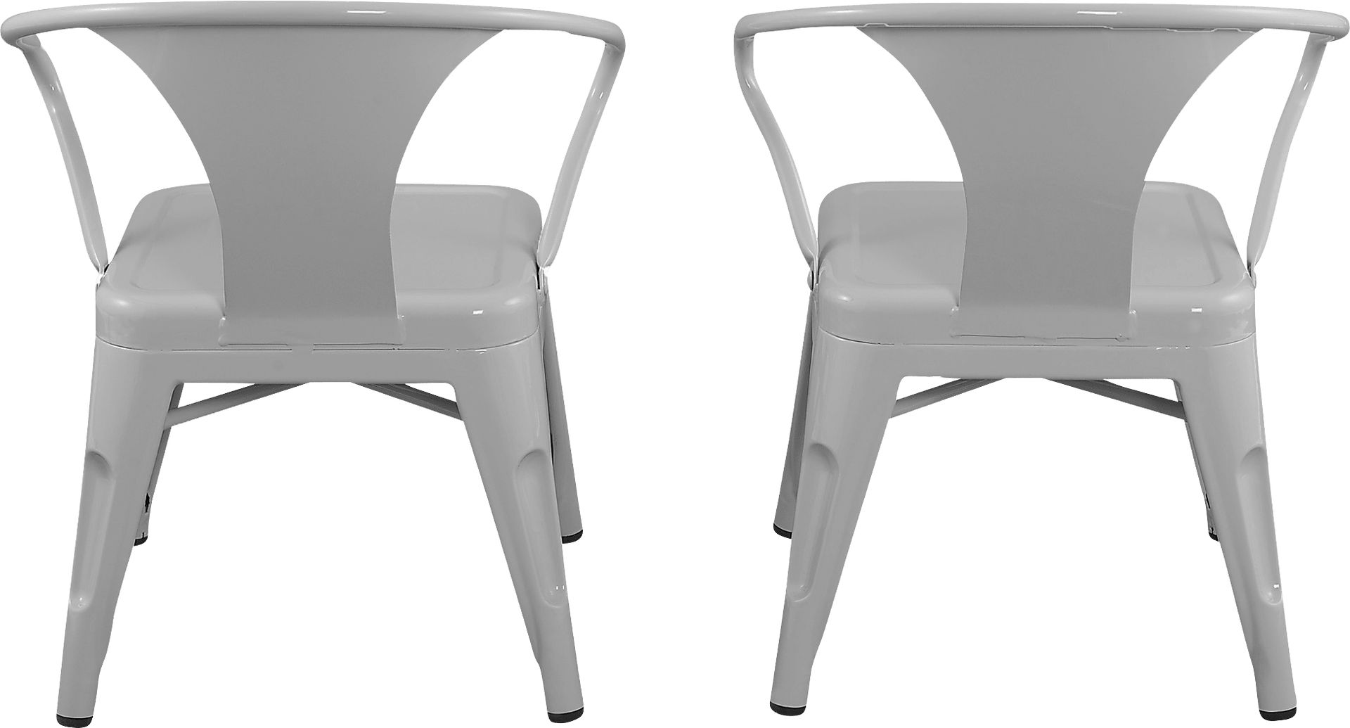 Kids Bixy Gray Chair, Set of 2 - Image 2