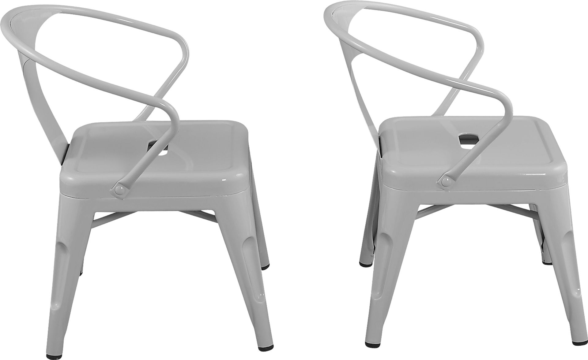 Kids Bixy Gray Chair, Set of 2 - Image 3