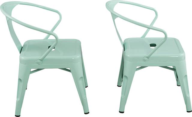 Kids Bixy Mint Chair, Set of 2 - Thumbnail - Image 2
