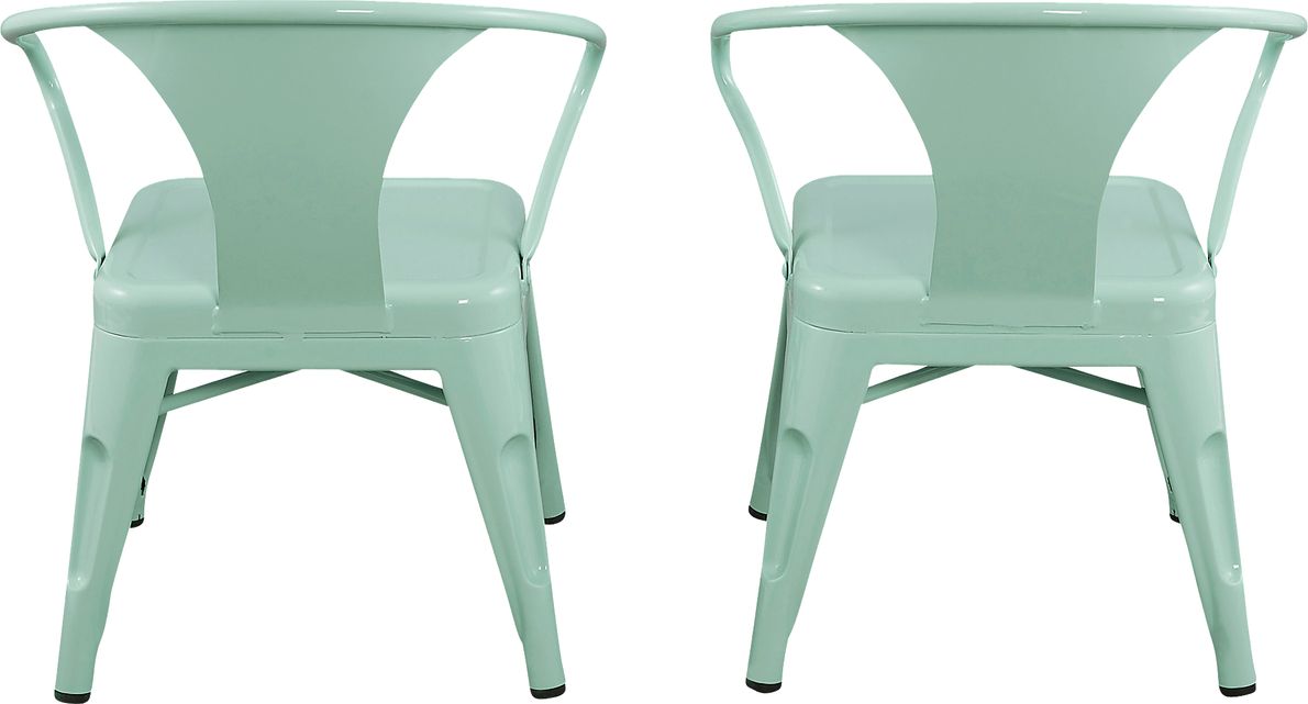 Kids Bixy Mint Chair, Set of 2