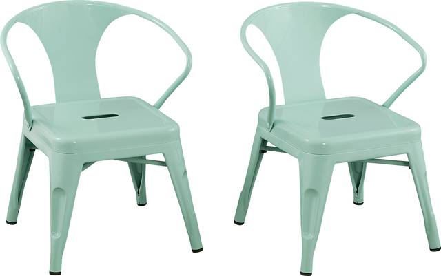 Kids Bixy Mint Chair, Set of 2 - Thumbnail - Image 1