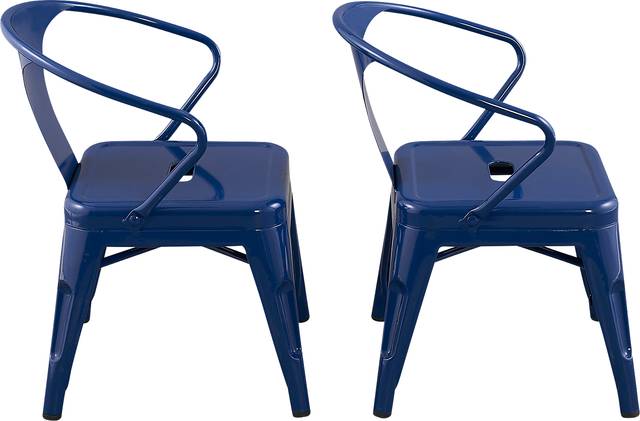 Kids Bixy Navy Chair, Set of 2 - Thumbnail - Image 2