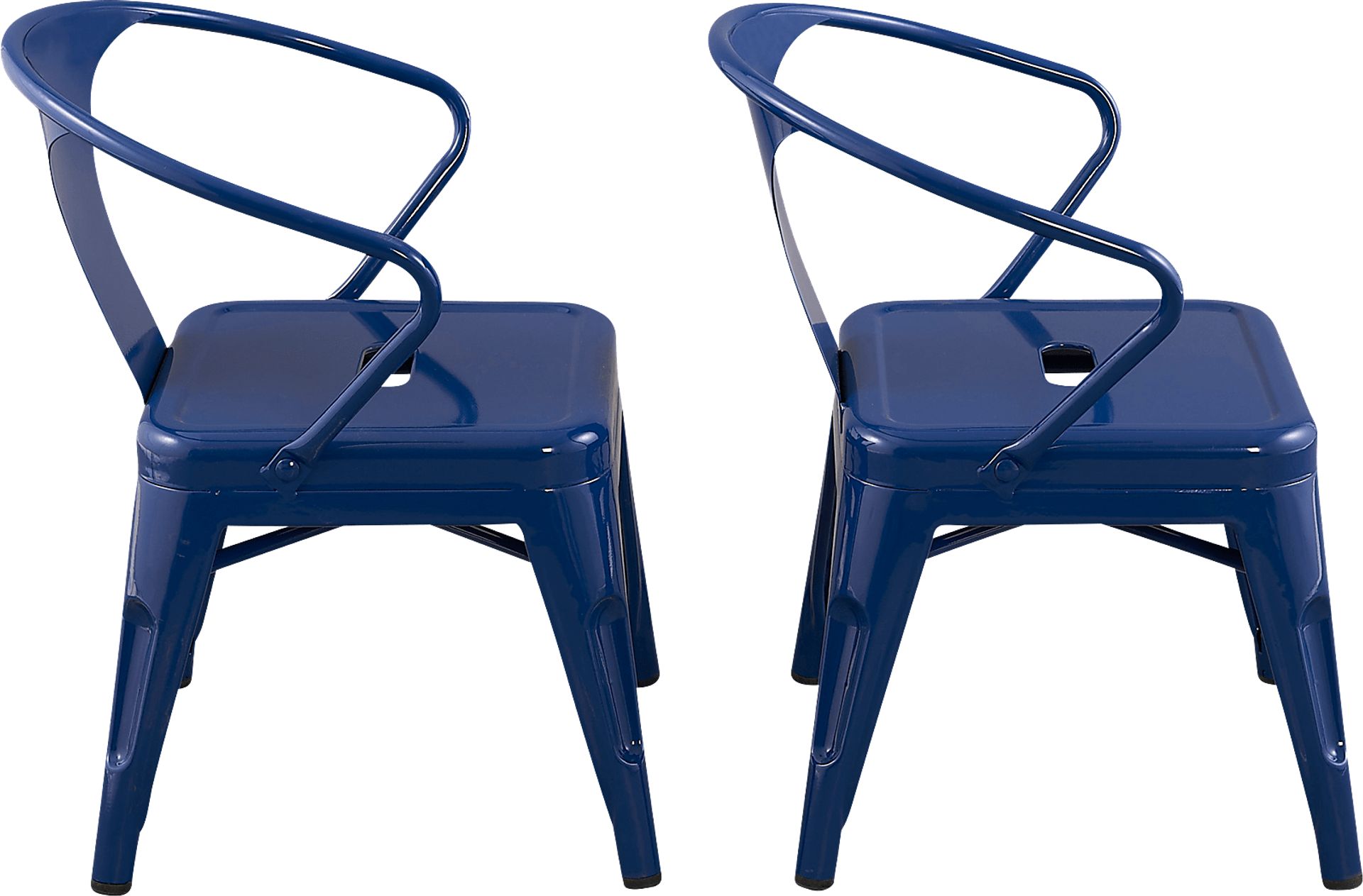 Kids Bixy Navy Chair, Set of 2 - Image 2