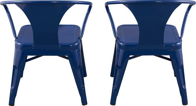Kids Bixy Navy Chair, Set of 2 - Thumbnail - Image 3