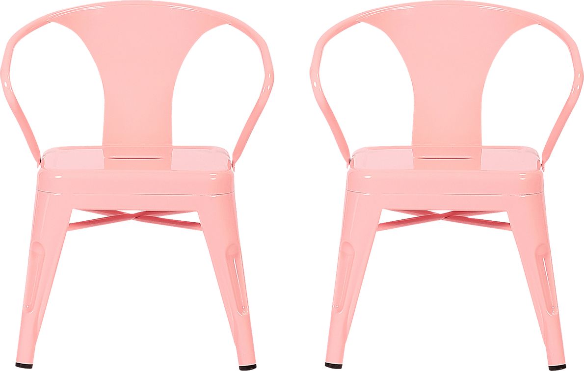 Kids Bixy Pink Chair, Set of 2