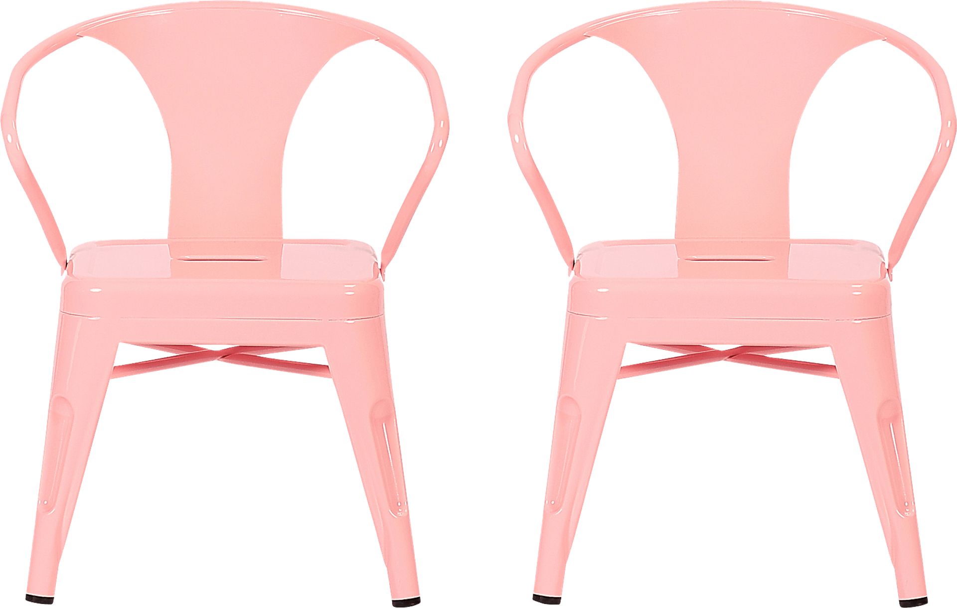 Kids Bixy Pink Chair, Set of 2 - Image 1