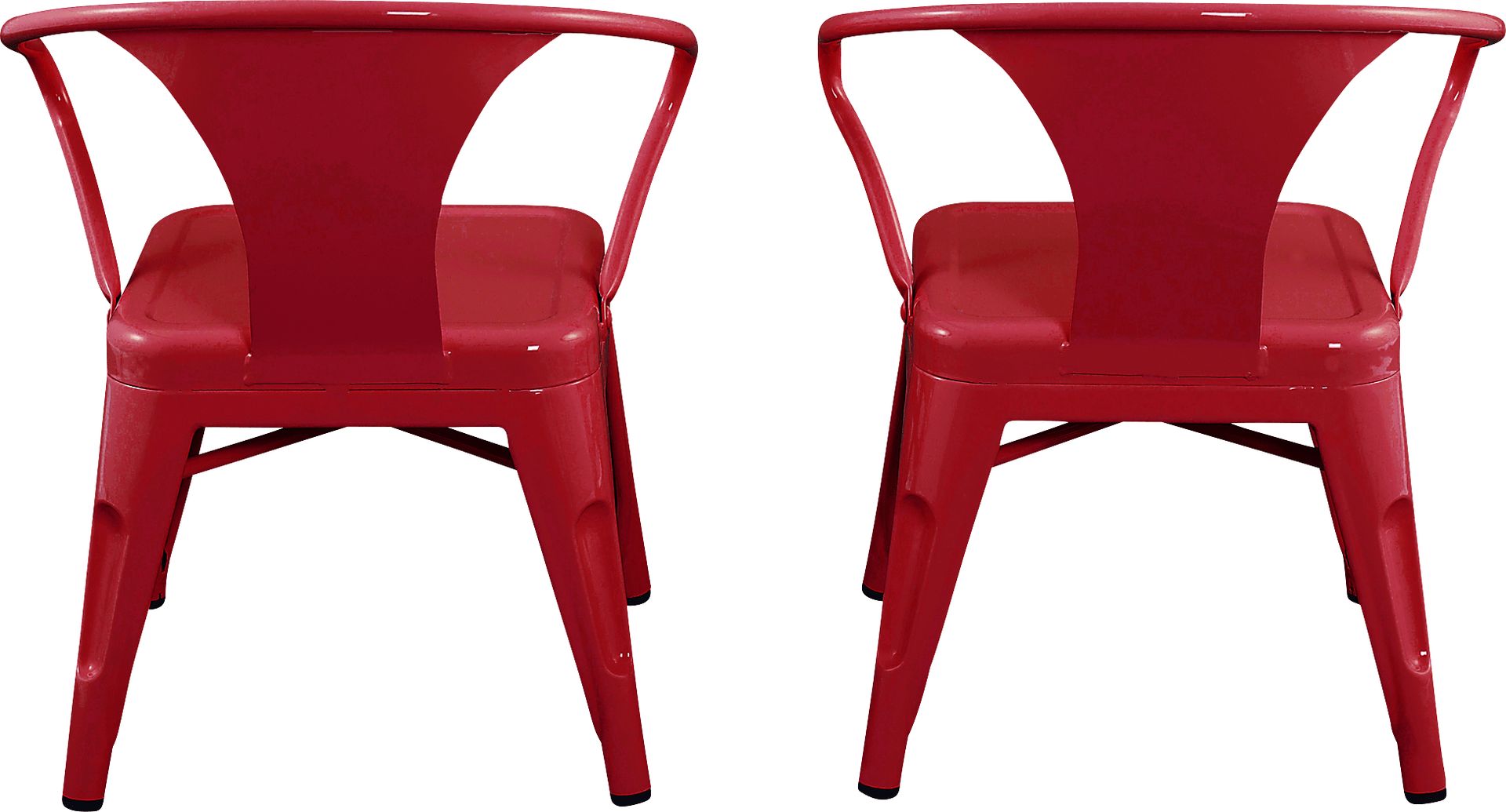 Kids Bixy Red Chair, Set of 2 - Image 3