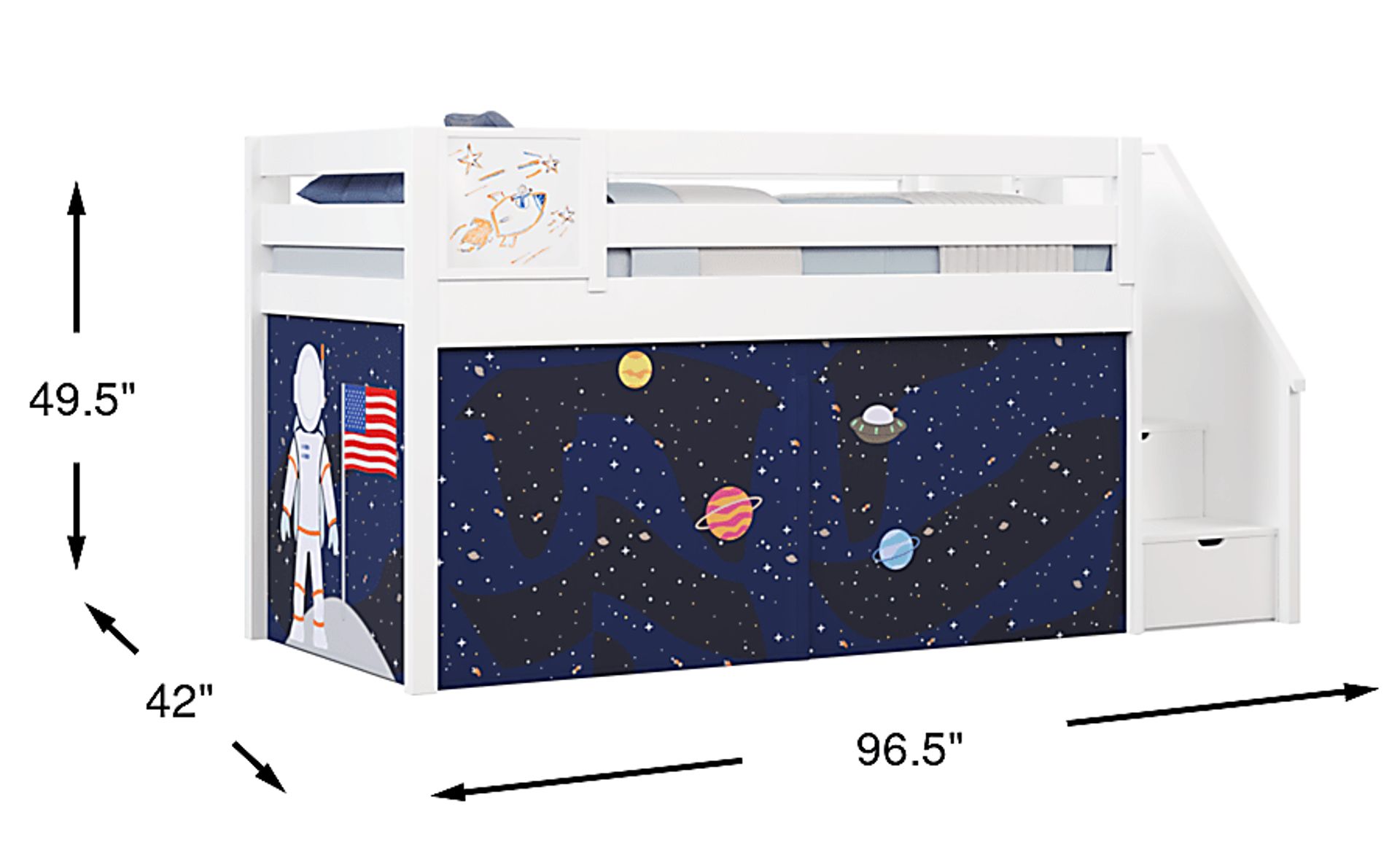 Dimension Image. Please refer to the Dimension Tab on this page for dimension details.