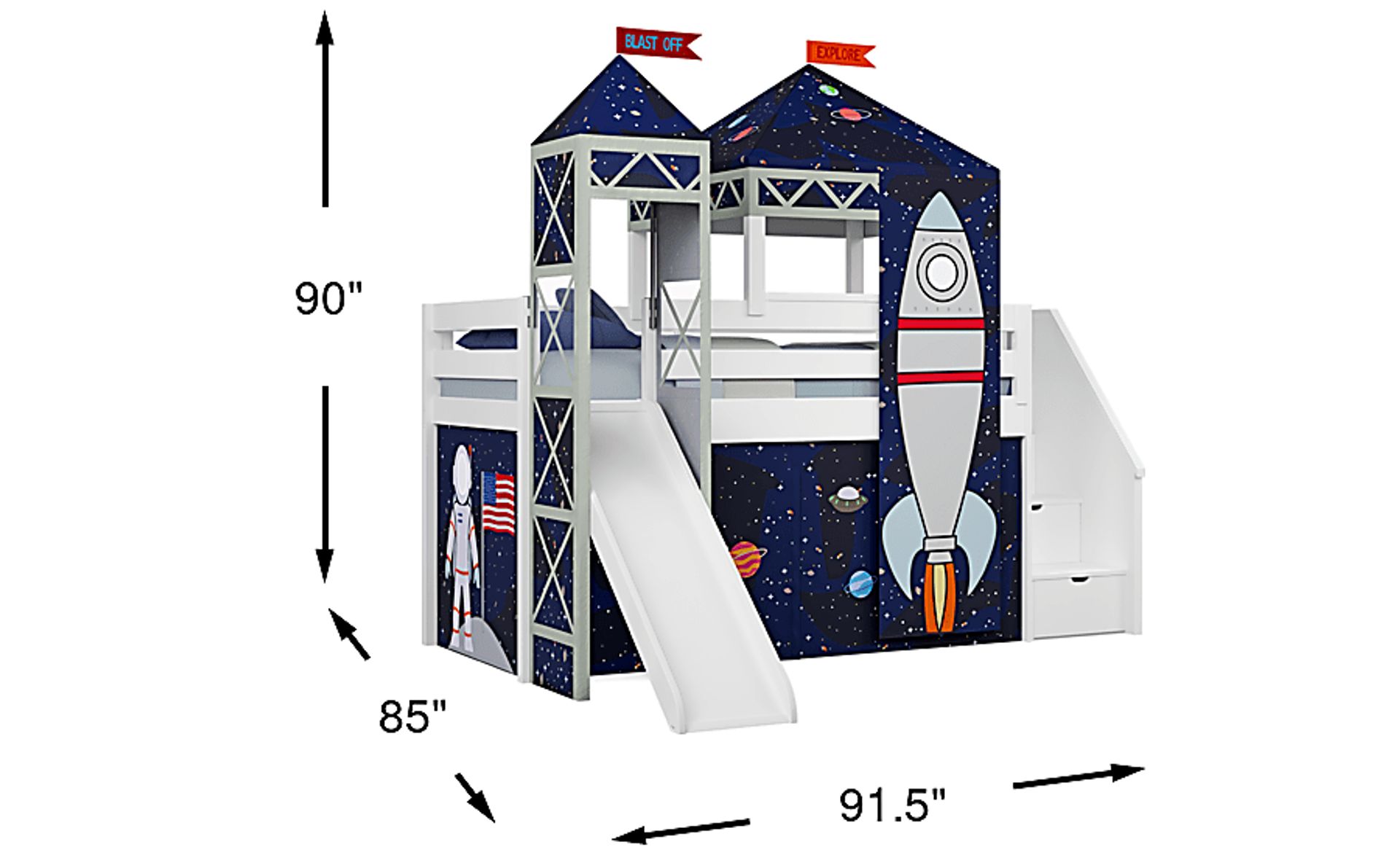 Dimension Image. Please refer to the Dimension Tab on this page for dimension details.