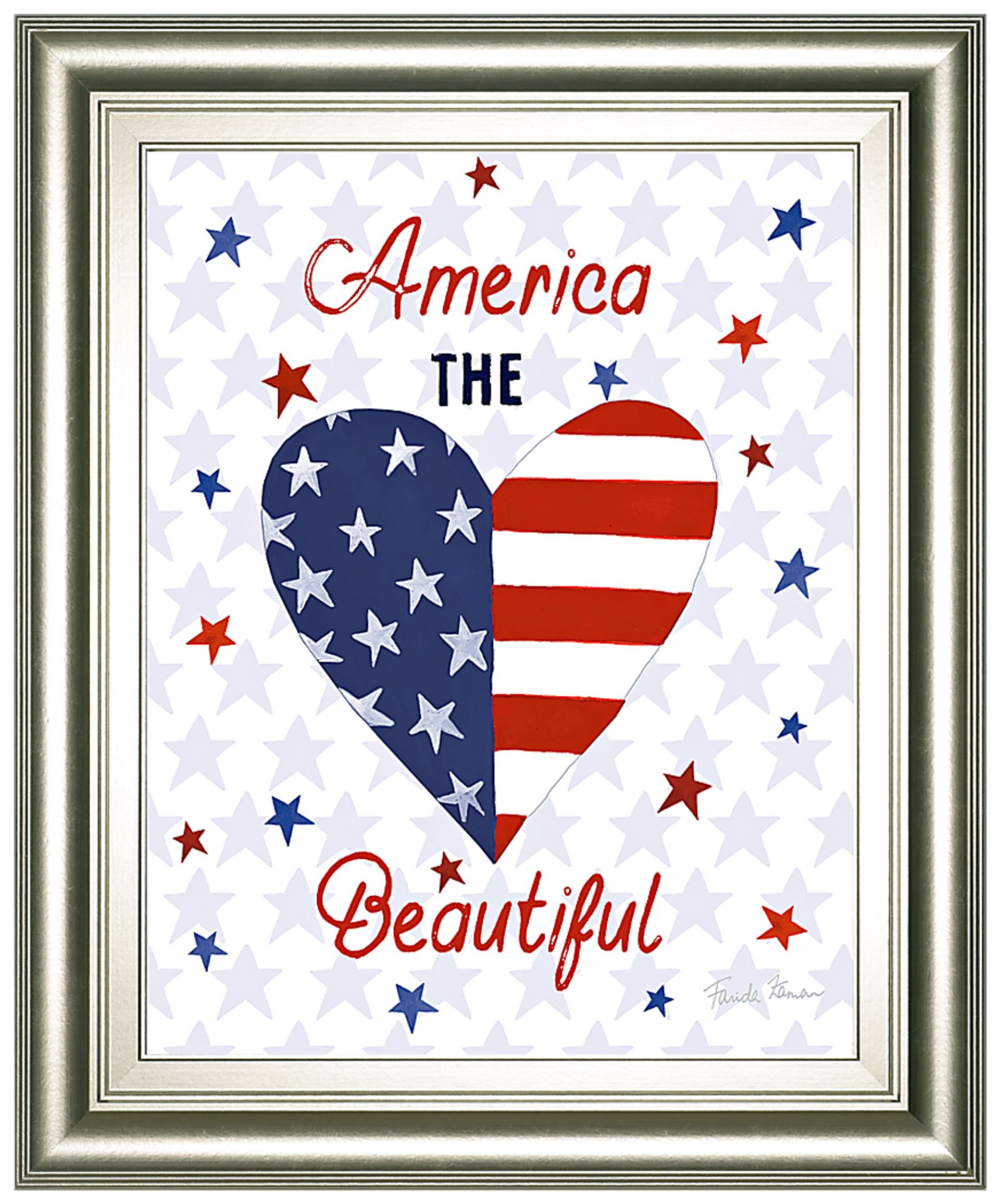 Kids Blissful Heart White Artwork - Image 1