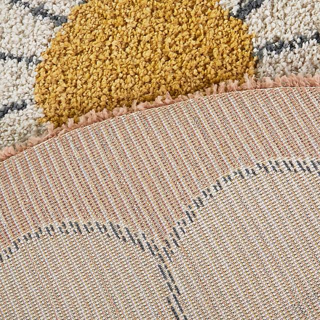 Kids Bluffoak Cream 5'3 Round Rug - Thumbnail - Image 4