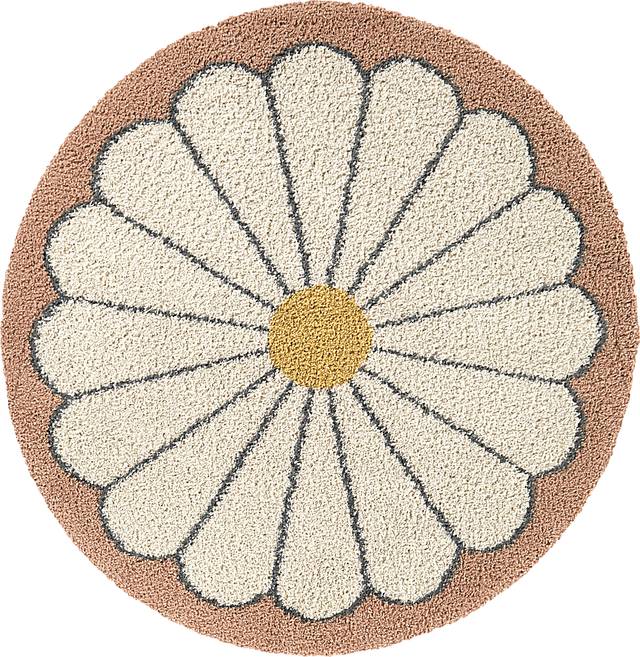 Kids Bluffoak Cream 5'3 Round Rug - Thumbnail - Image 1