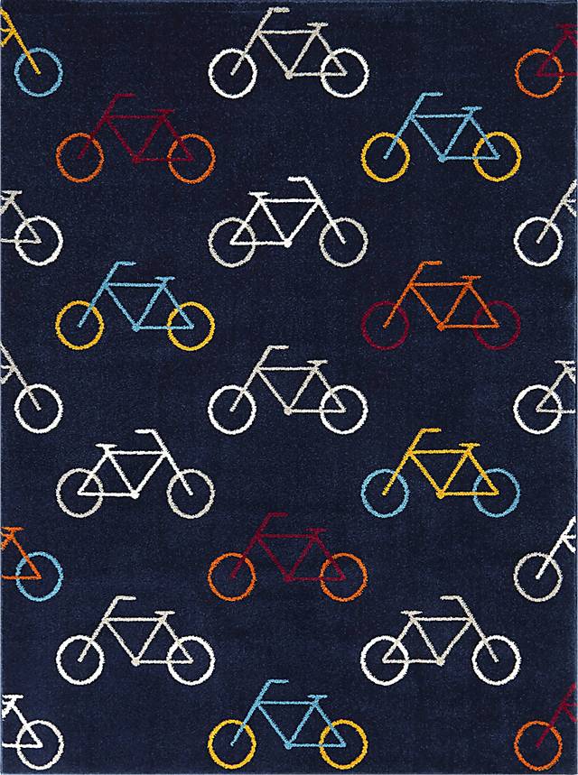 Kids Blyford Blue 5'3 x 7' Rug - Thumbnail - Image 1