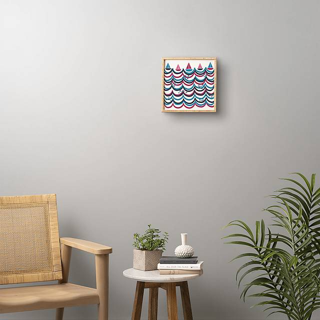 Kids Boat Race Blue Wall Art - Thumbnail - Image 2