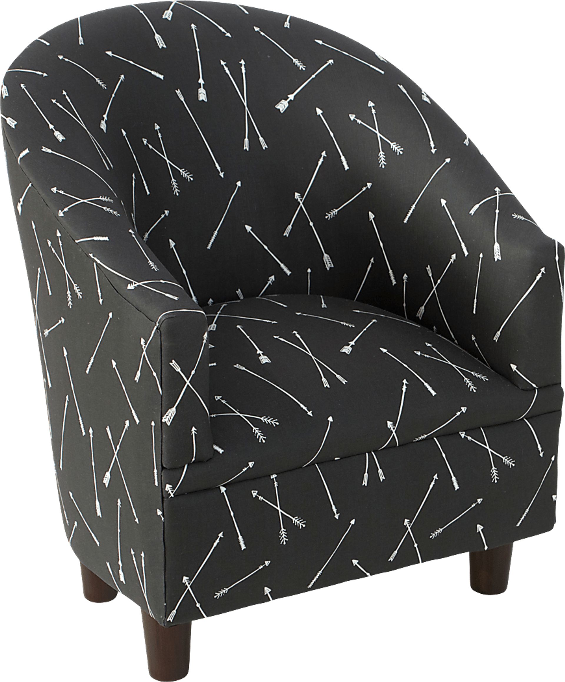 Bodoni Black Toddler Accent Chair - Image 1