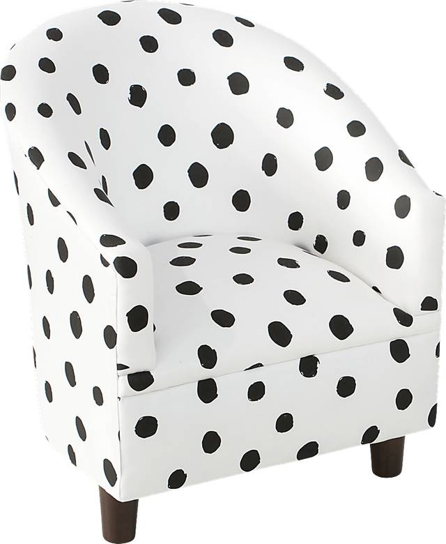 Bodoni White Toddler Accent Chair - Thumbnail - Image 1