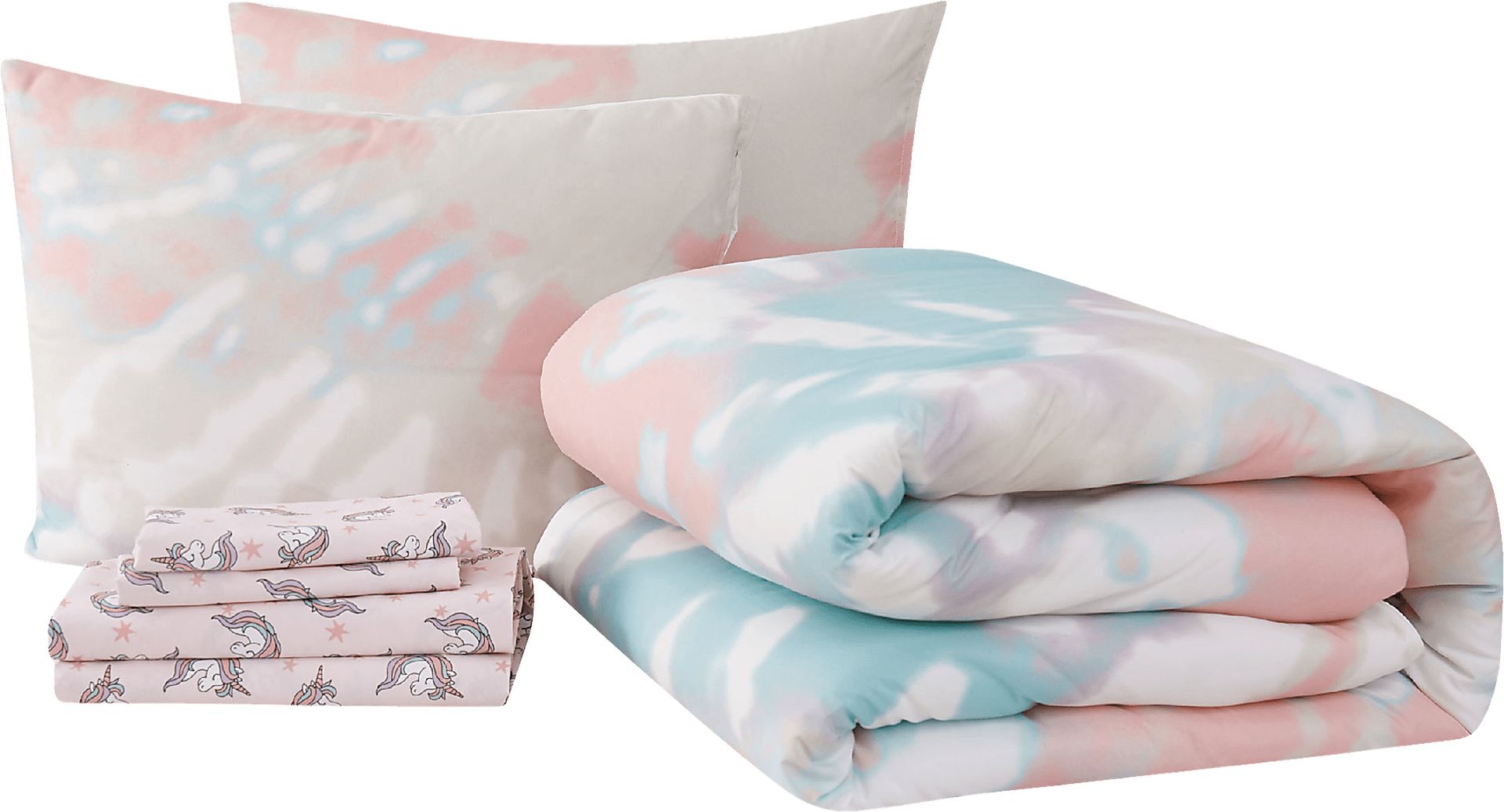 Kids Boho Chique Pink 7 Pc Full Comforter Set - Image 2