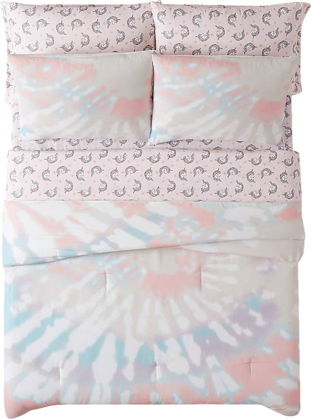 Kids Boho Chique Pink 7 Pc Full Comforter Set - Thumbnail - Image 1
