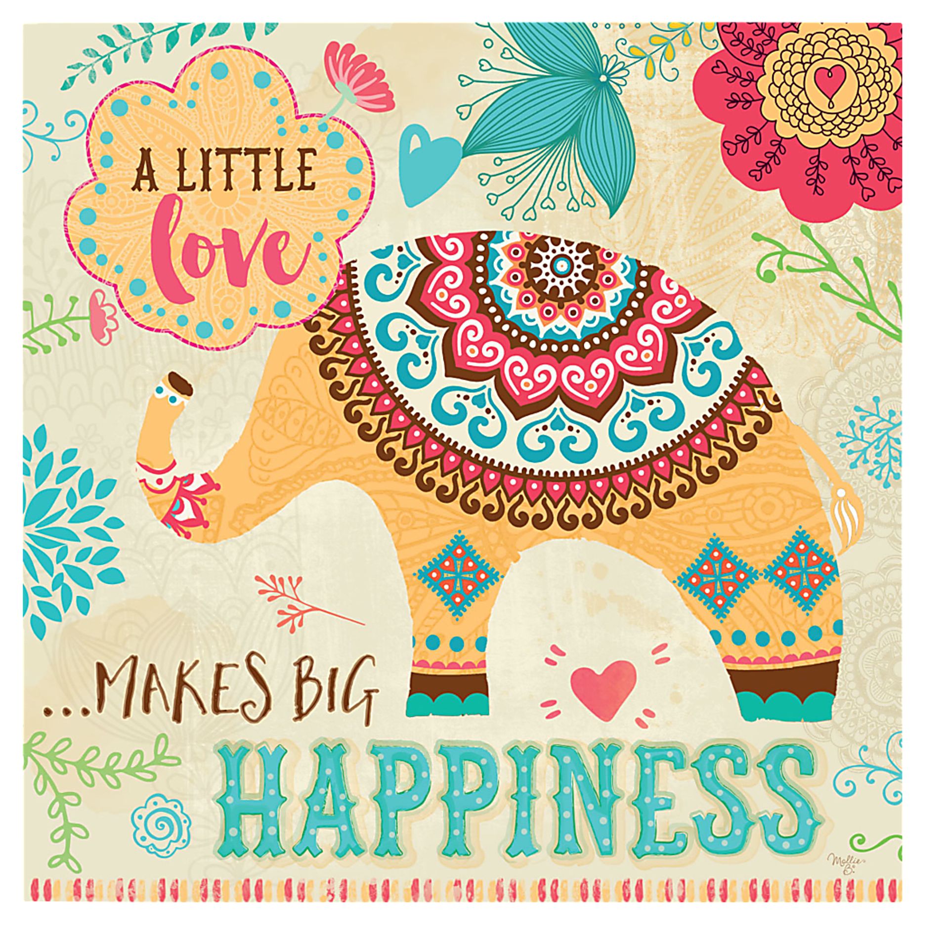 Kids Boho Eli Beige Artwork - Image 1