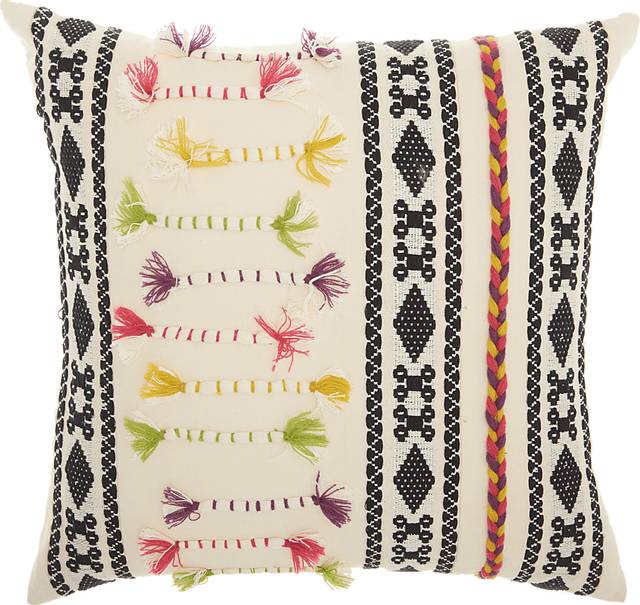 Kids Boho Guide Cream Accent Pillow - Thumbnail - Image 1