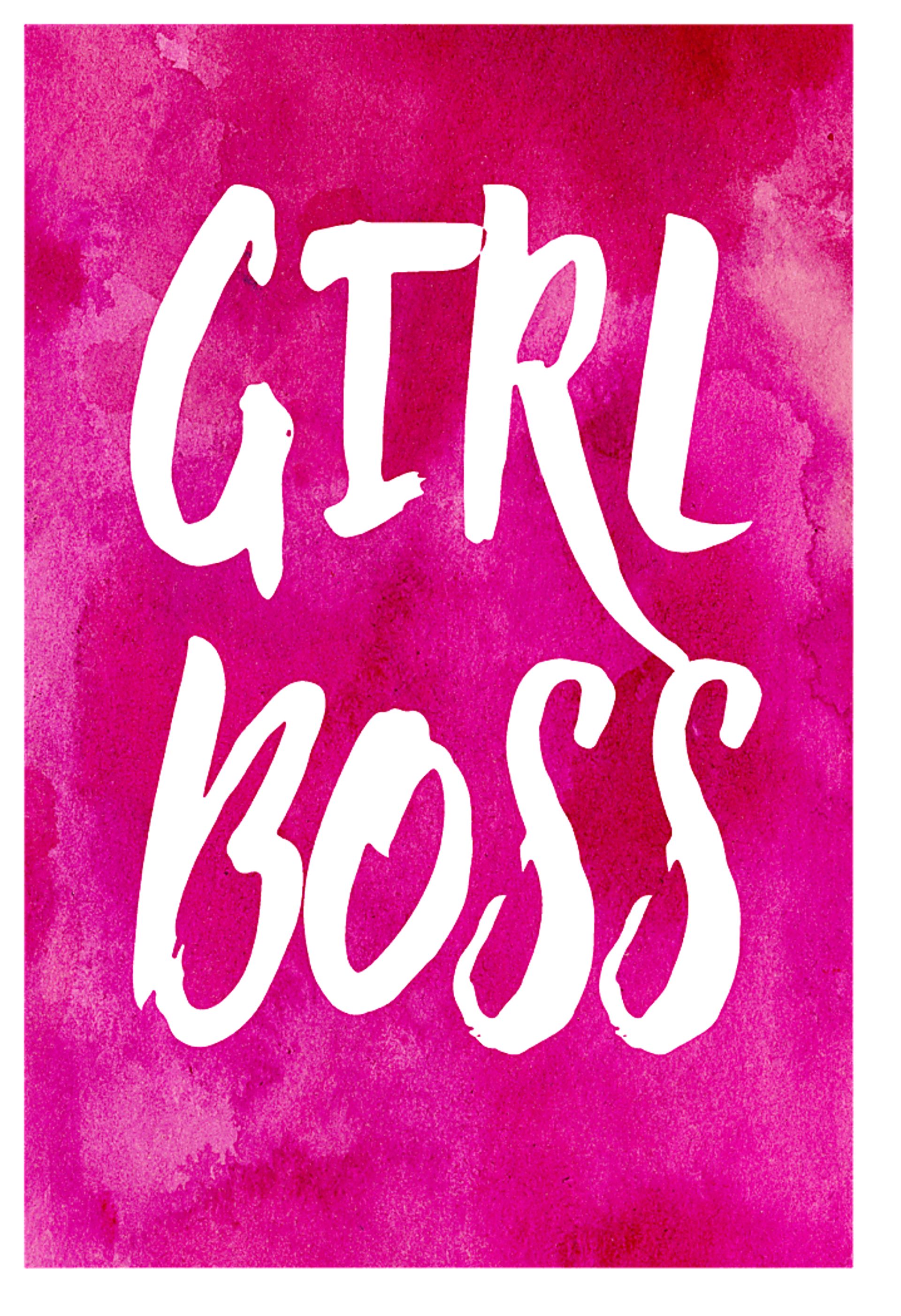 Kids Bossy Girls Pink Artwork - Image 1