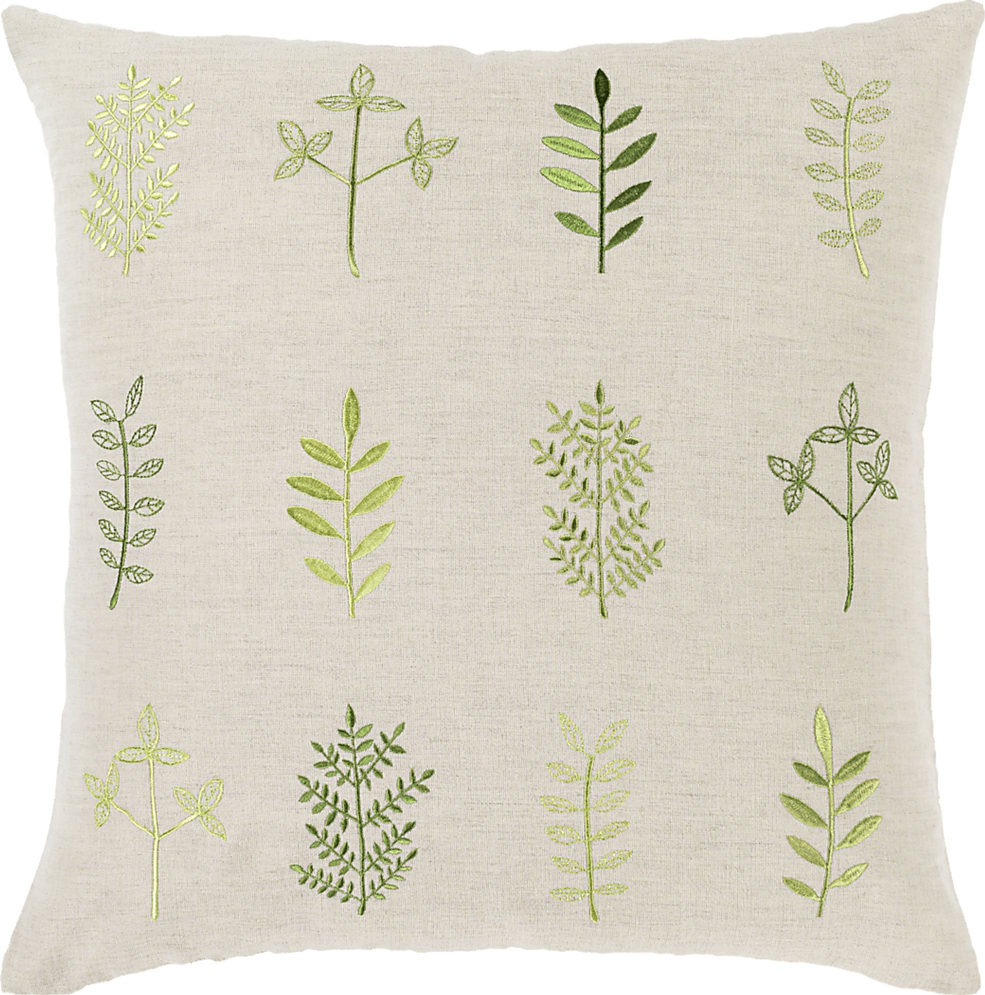 Kids Botanical Class Green Accent Pillow - Image 1